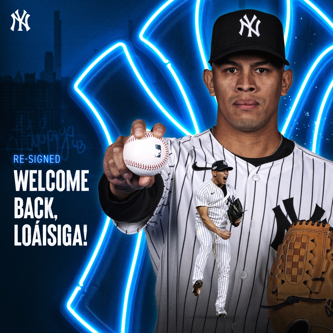 The New York Yankees today announced that they have re-signed RHP Jonathan Loáisiga to a one-year Major League contract for the 2025 season with a club option for the 2026 season.-viet123