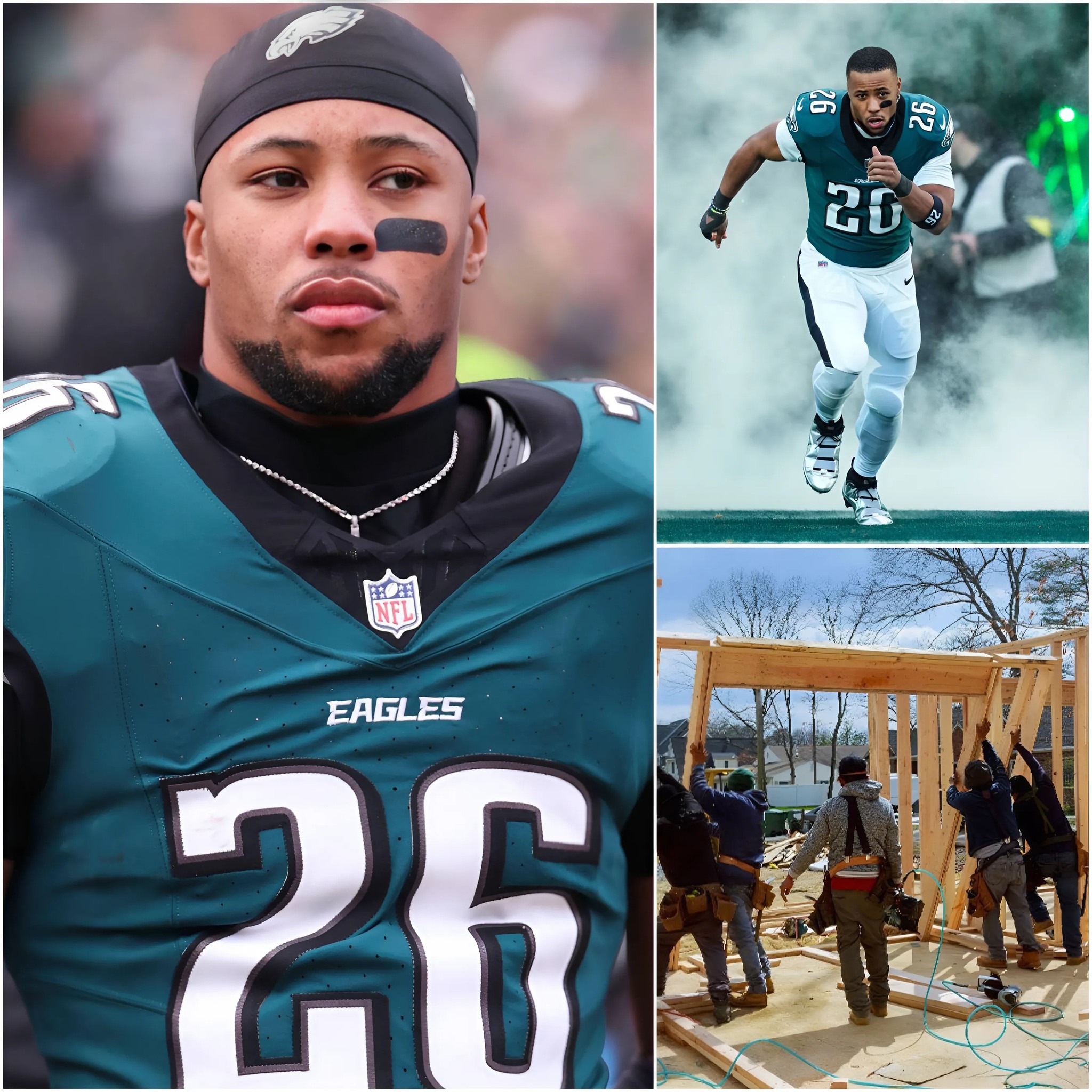 BREAKING: Saquon Barkley Donates ENTIRE $4.7M Eagles Salary to Turn 3 Homes Into Shelters for Homeless Youth 🏈❤️ “I Want to Change Their Lives!”-vut