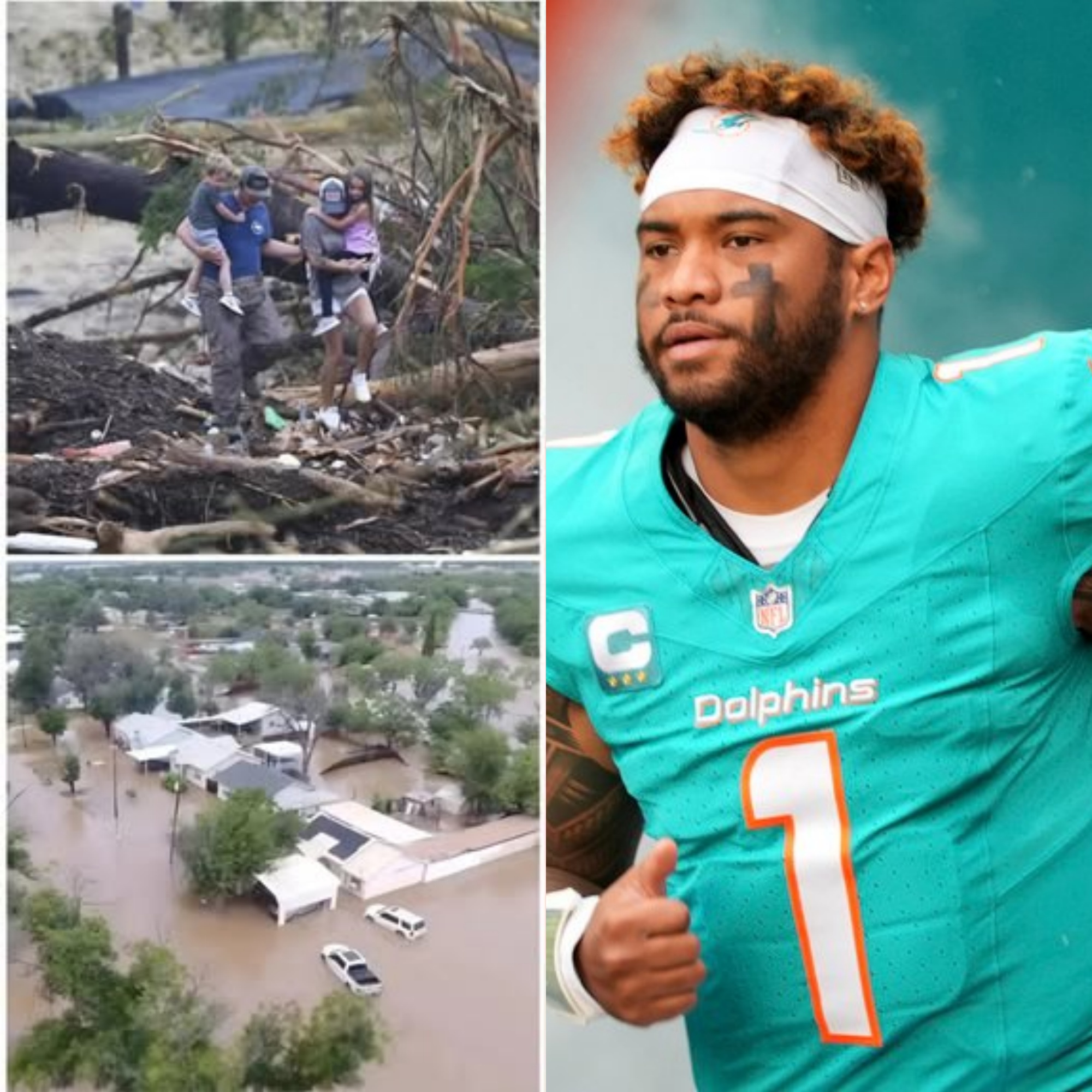 The Miami Dolphins have donated $50 million to support victims and aid in the search and rescue of those missing in the devastating flash floods in Texas .Fans were stunned to learn that one of the team’s superstars personally traveled to the disaster site to offer hands-on help.. Detail in comment 👇👇👇.criss