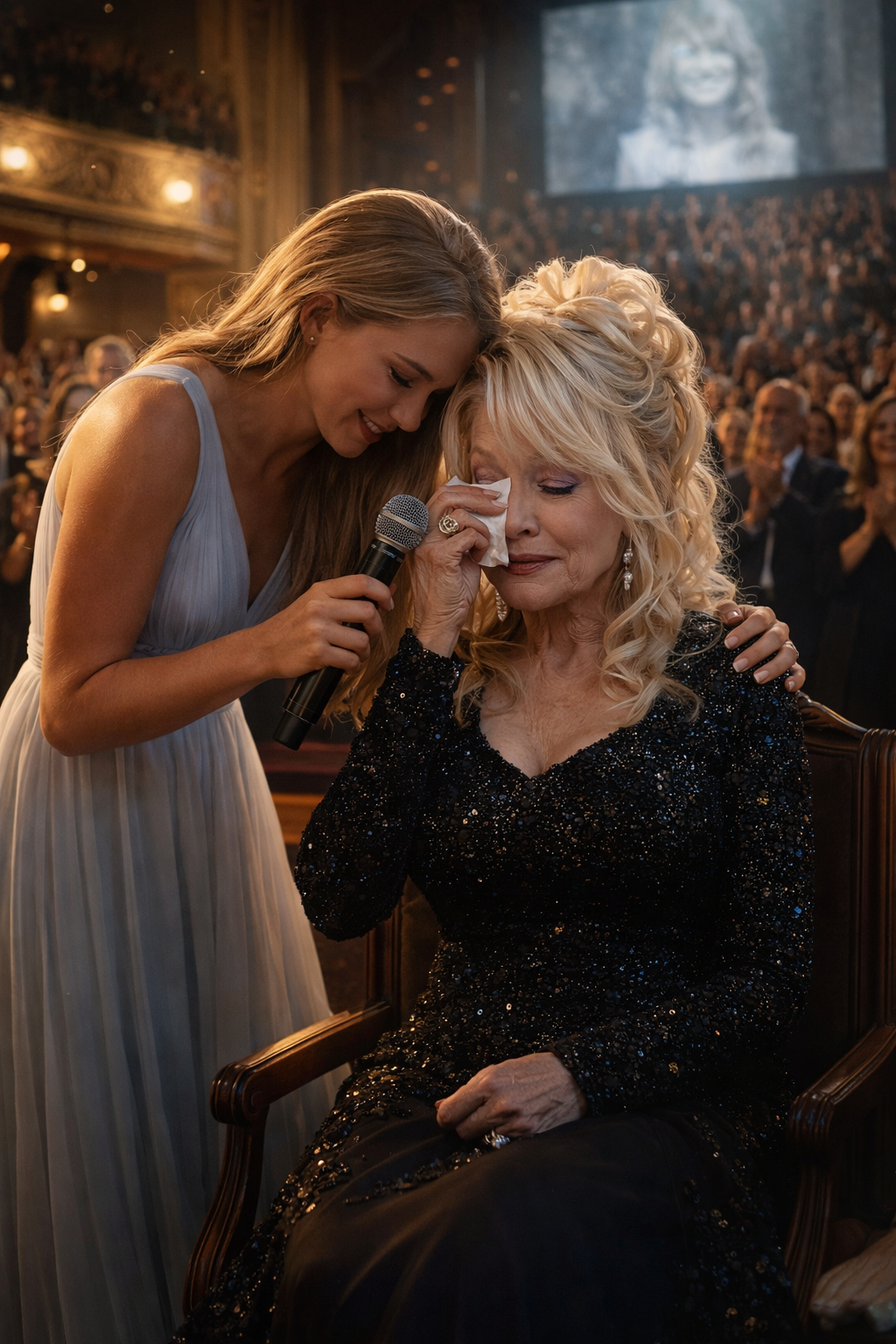 A SPECIAL MOMENT THAT LEFT THE ROOM BREATHLESS — DOLLY PARTON WITNESSES HER LEGACY REFLECTED BACK IN